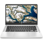 HP Chromebook 14a-na0013nl 35,6 cm (14") 1920 x 1080 Pixel Intel® Celeron® 4 GB LPDDR4-SDRAM 64 GB eMMC Wi-Fi 5 (802.11ac) Chrome OS Grigio, Argento