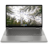 HP Chromebook x360 14c-ca0006nl 35,6 cm (14") 1920 x 1080 Pixel Touch screen Intel® Core™ i3 di decima generazione 8 GB DDR4-SDRAM 128 GB eMMC Wi-Fi 6 (802.11ax) Chrome OS Argento